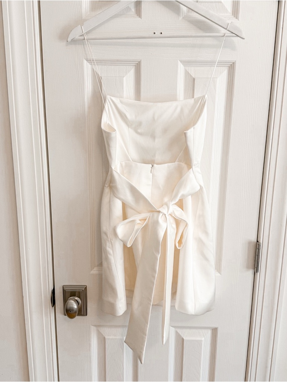 NWT Zara Bow Back White Dress - Picture 13 of 16